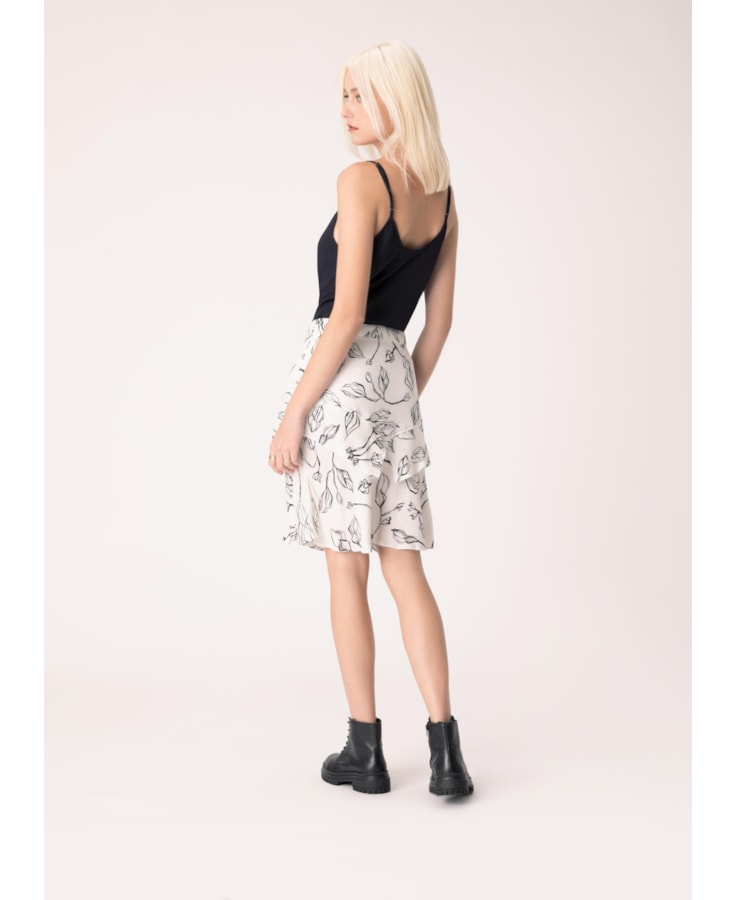 Saia Floral Estampado