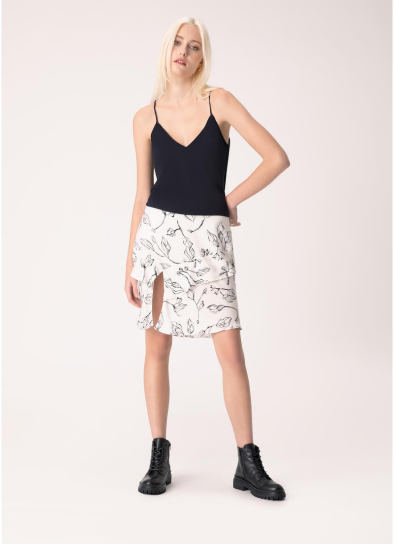 Saia Floral Estampado
