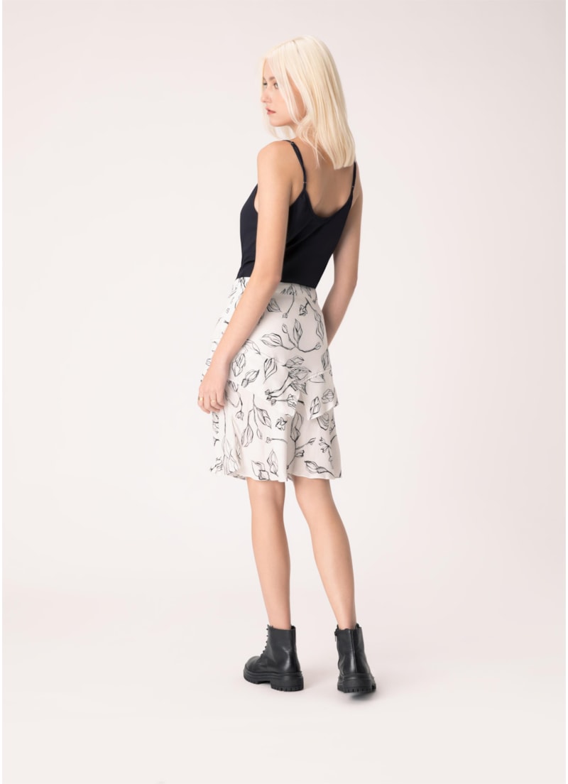 Saia Floral Estampado