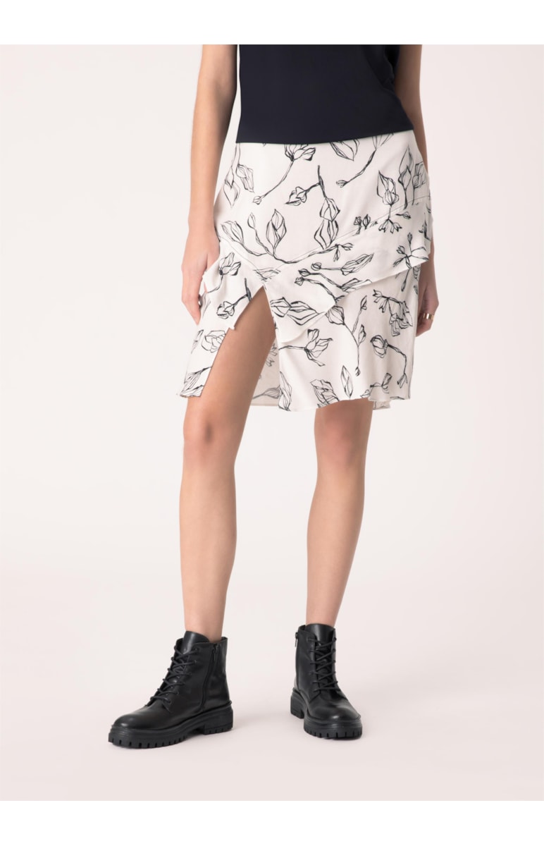 Saia Floral Estampado