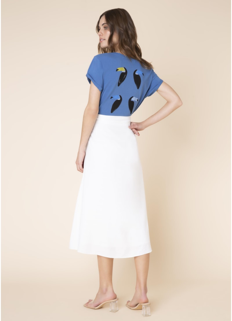 Saia Godê Pregas Off White