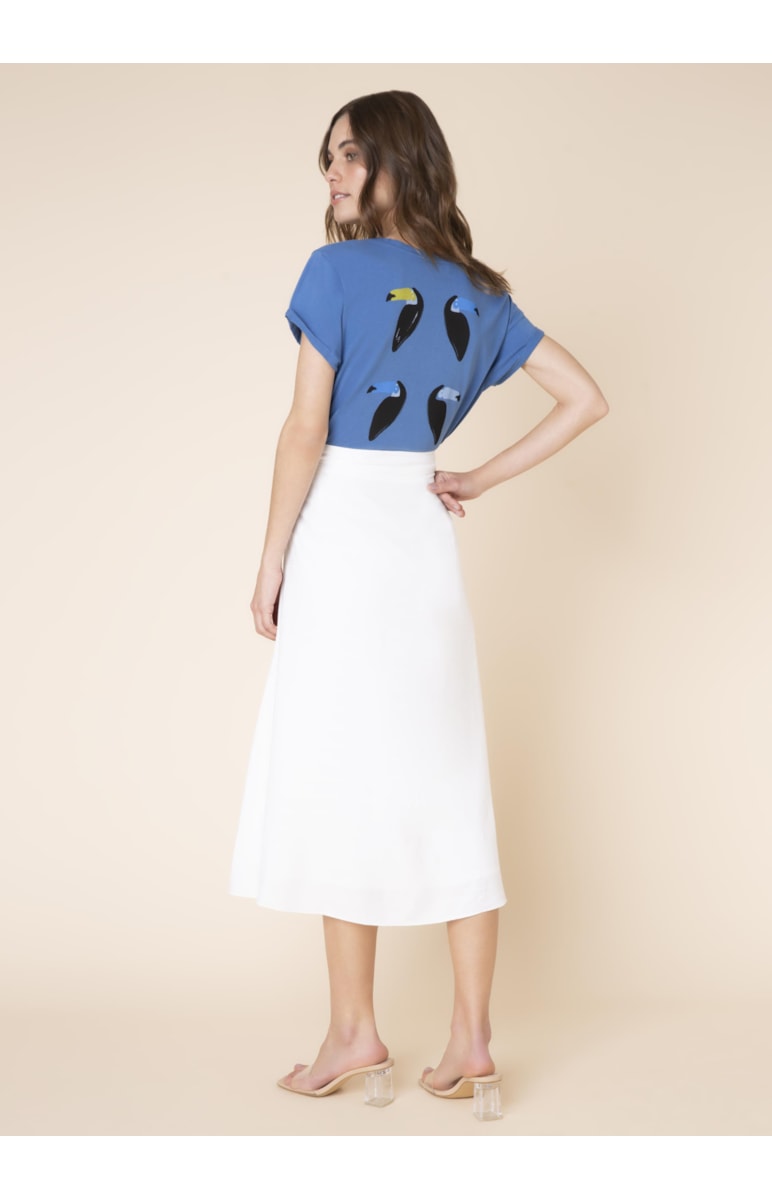 Saia Godê Pregas Off White