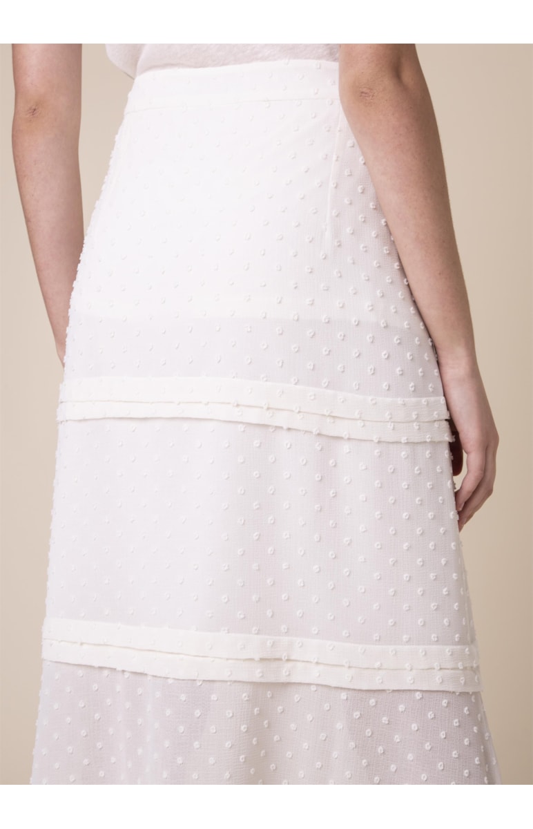 Saia Longa Camadas Off White