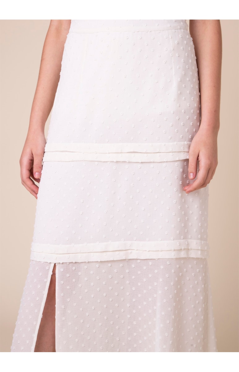 Saia Longa Camadas Off White
