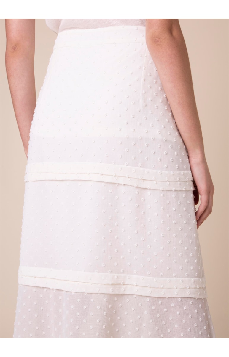 Saia Longa Camadas Off White
