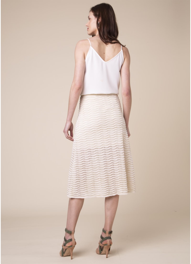 Saia Lurex Onda Off White