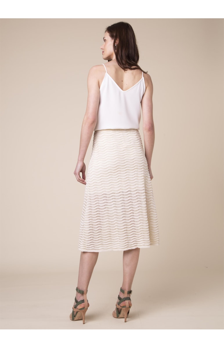 Saia Lurex Onda Off White