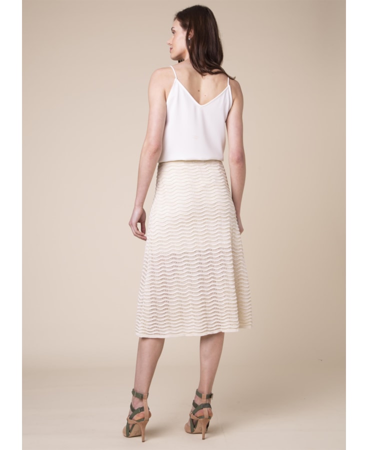 Saia Lurex Onda Off White