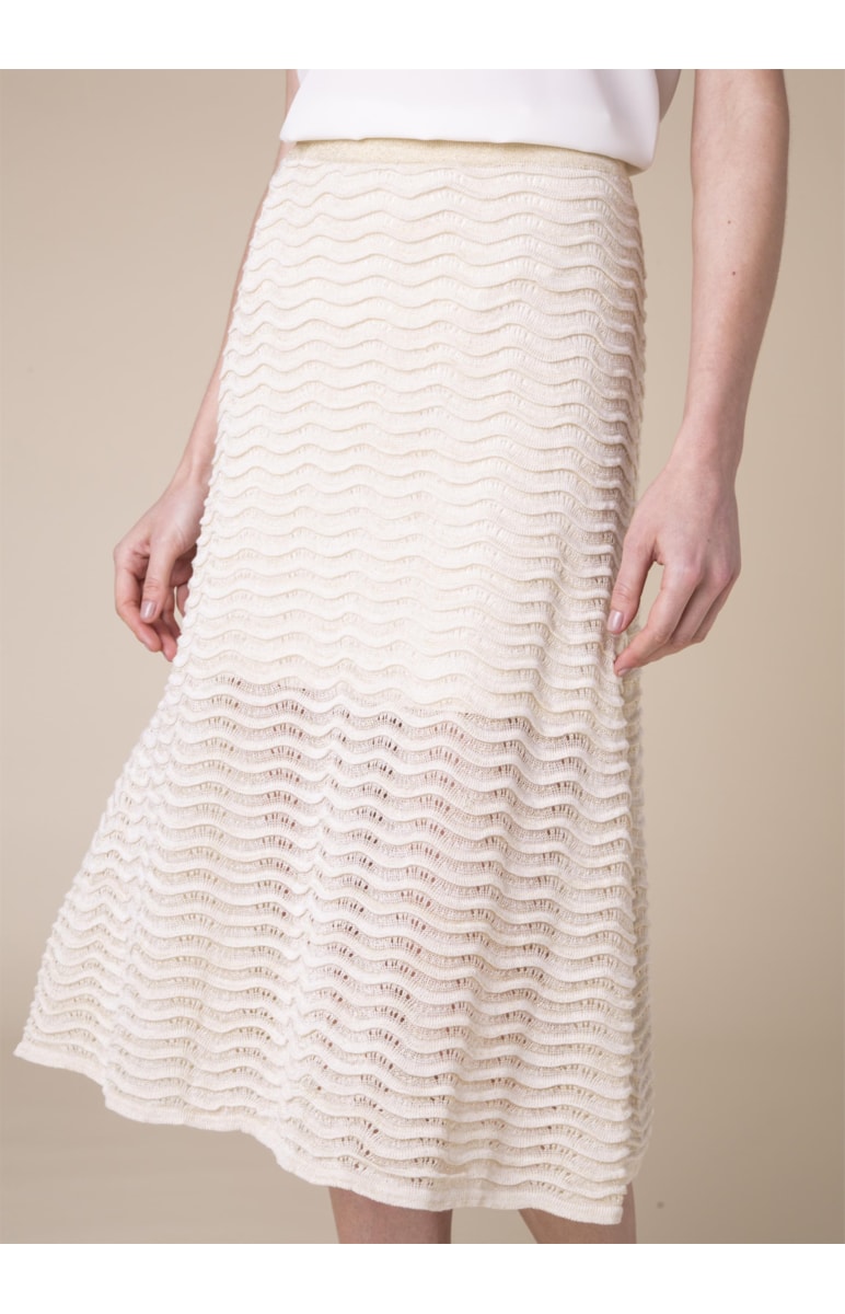 Saia Lurex Onda Off White