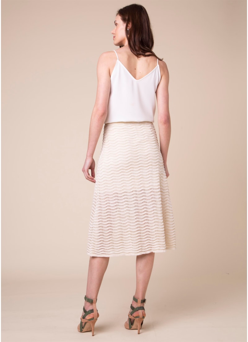 Saia Lurex Onda Off White