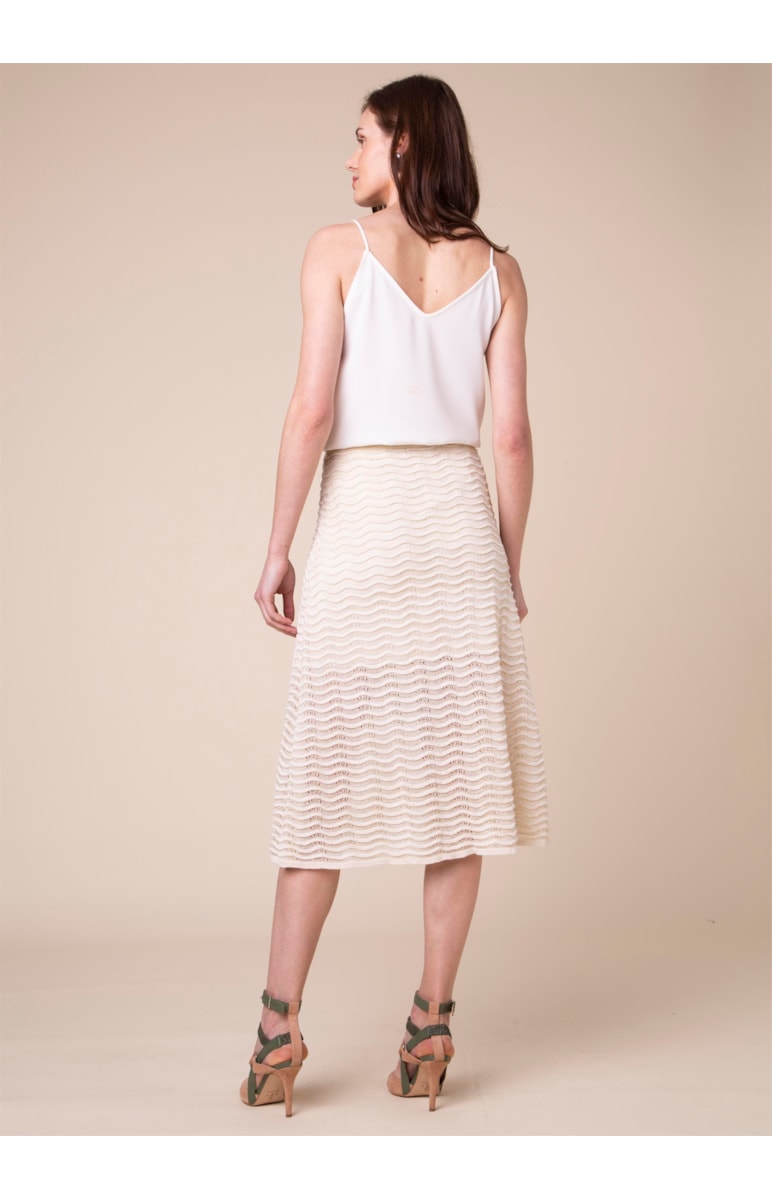 Saia Lurex Onda Off White