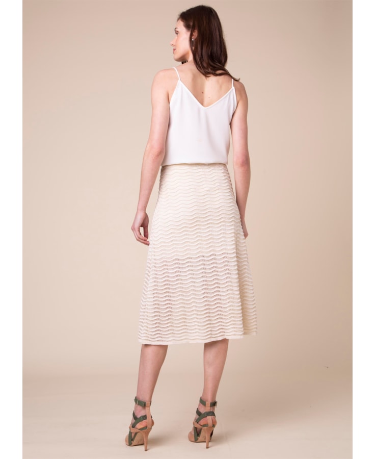 Saia Lurex Onda Off White