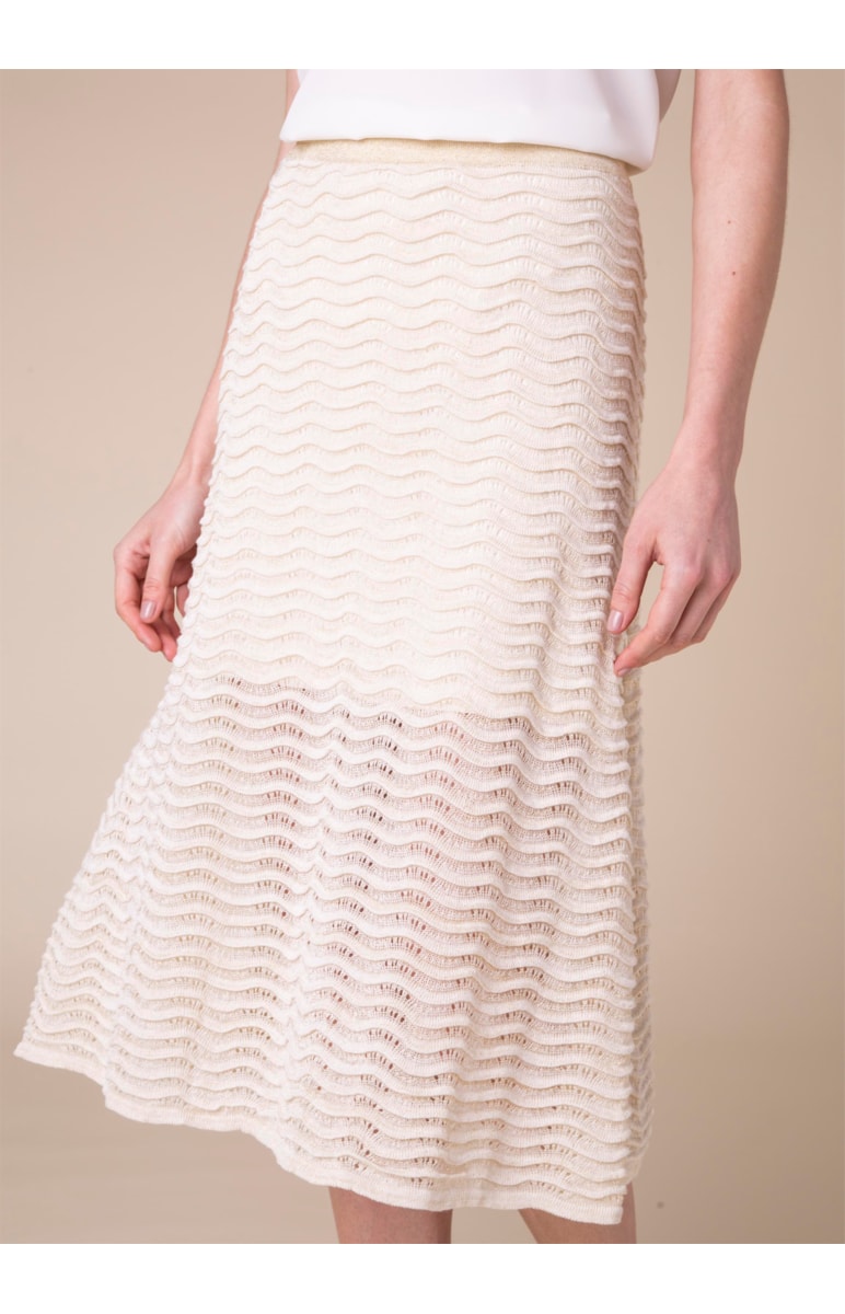 Saia Lurex Onda Off White