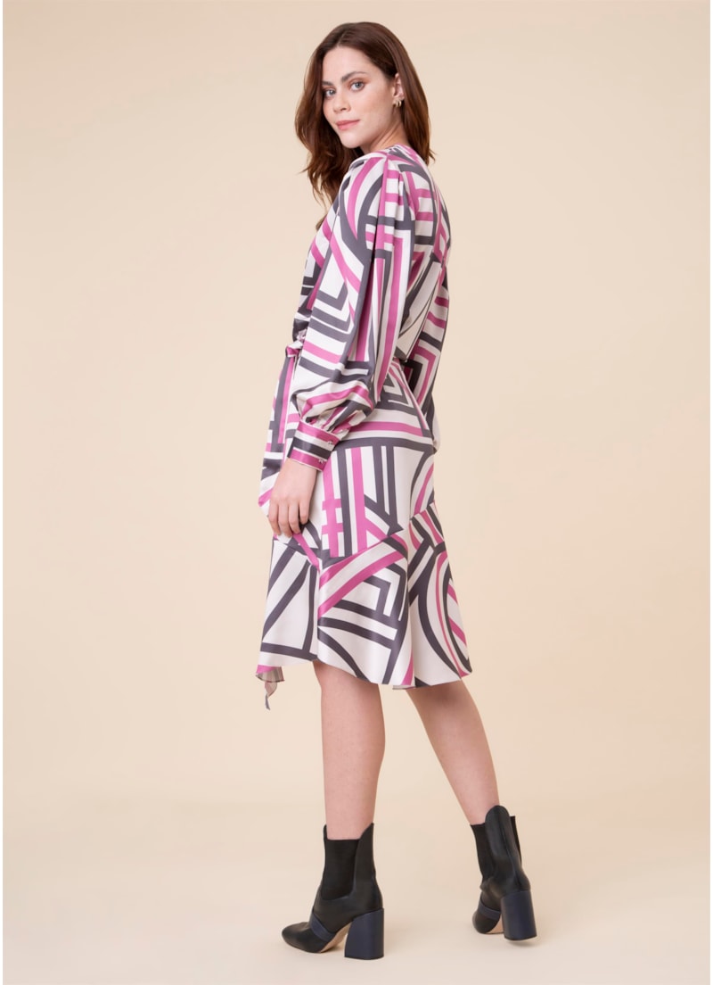 Saia Midi Chains Estampado