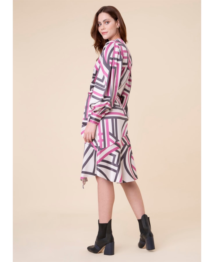 Saia Midi Chains Estampado