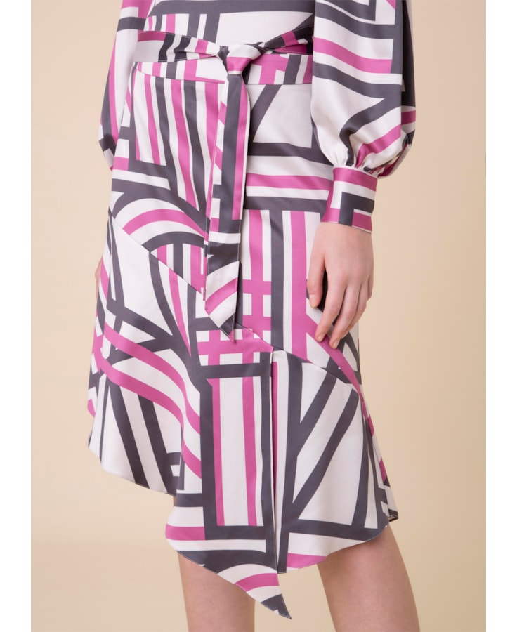 Saia Midi Chains Estampado