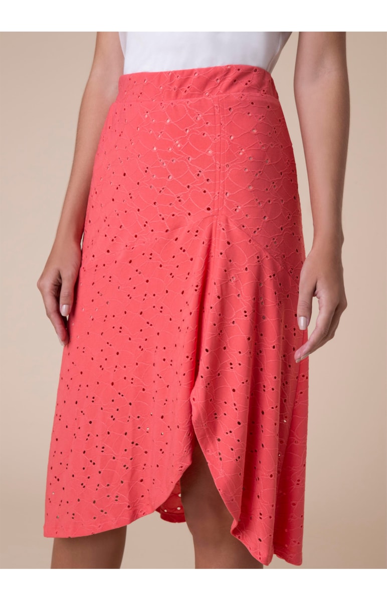 Saia Midi Laise Ball Coral