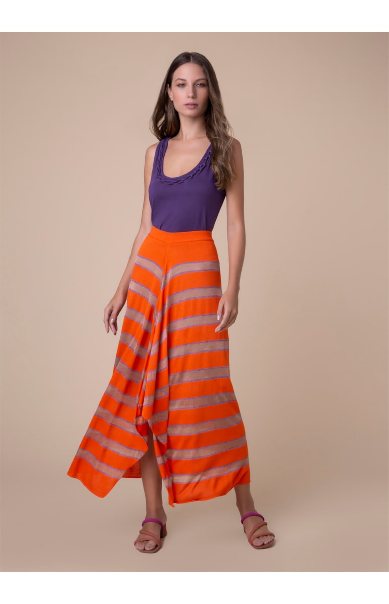 Saia Midi Listra Coral