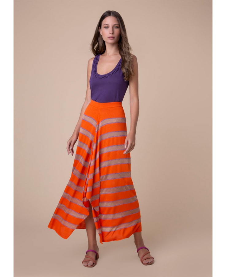 Saia Midi Listra Coral