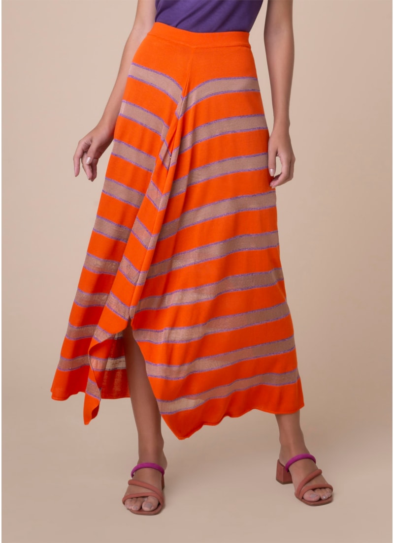 Saia Midi Listra Coral