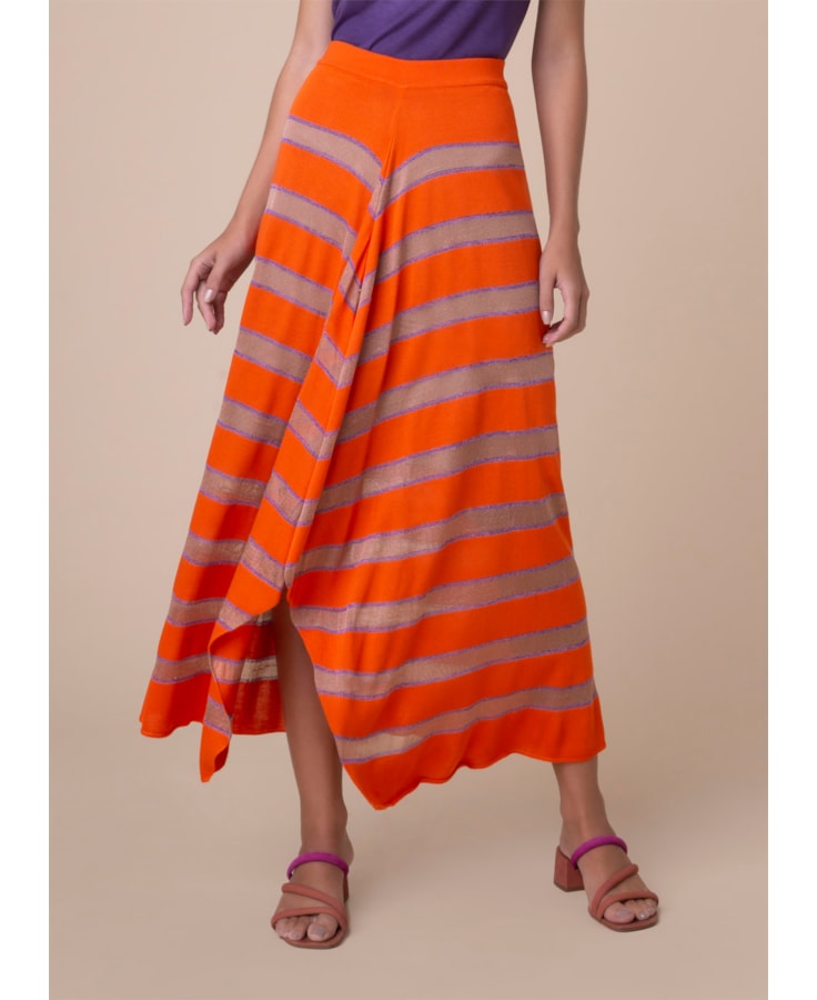 Saia Midi Listra Coral