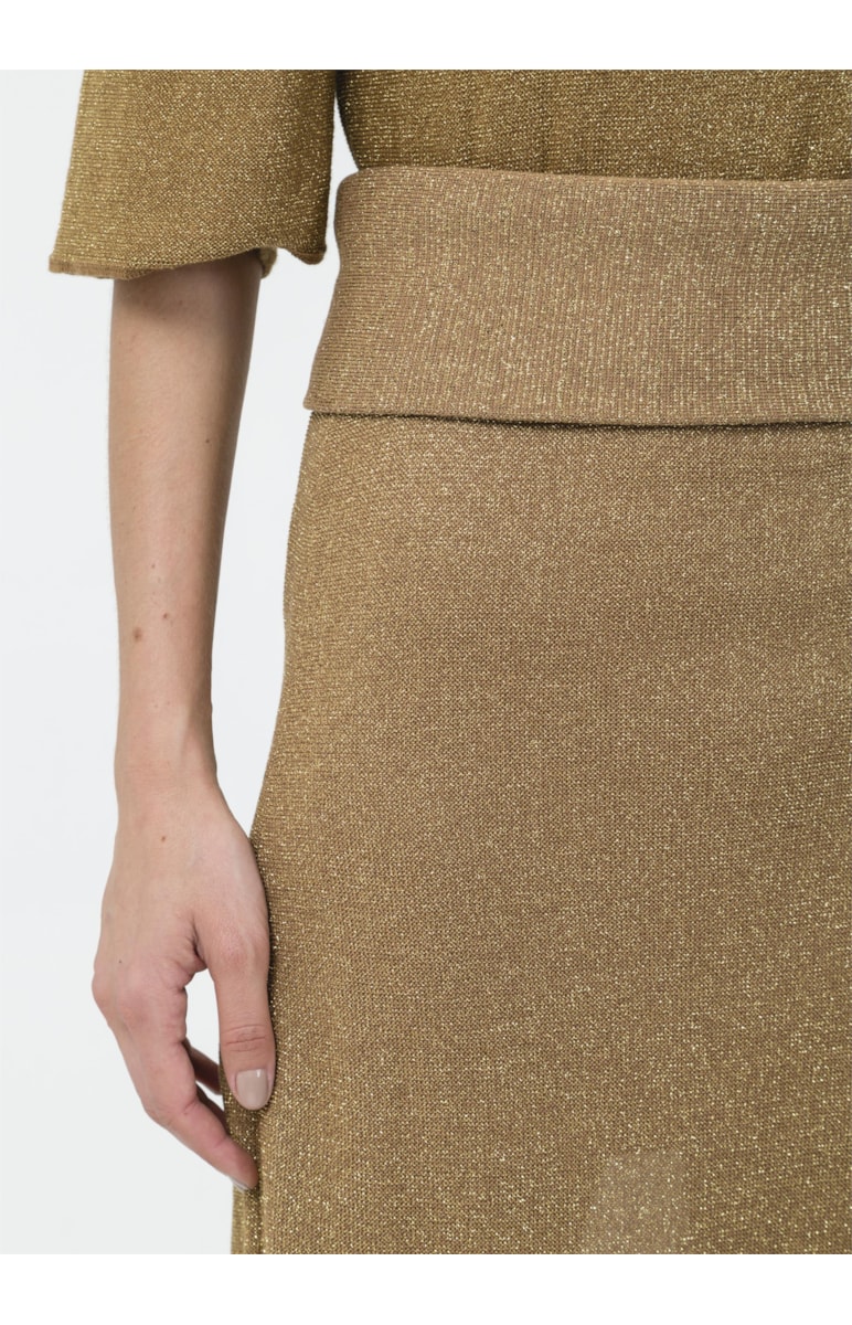 Saia Midi Lurex Ouro