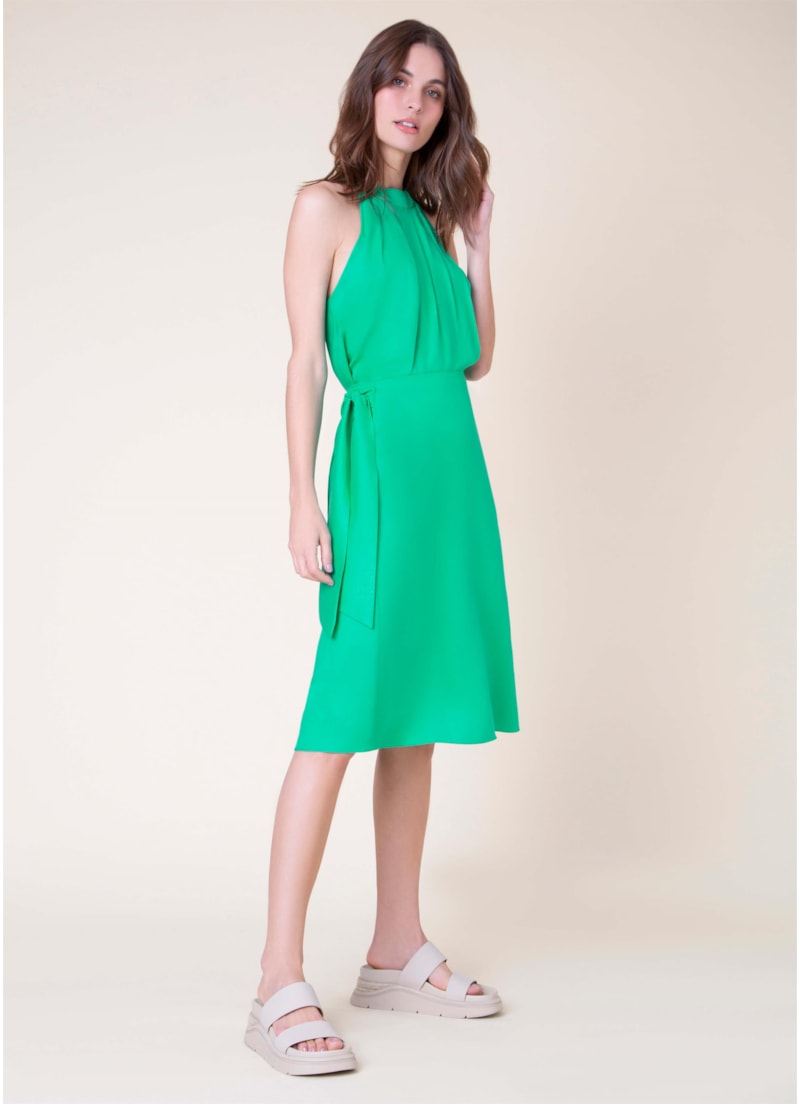 Saia Midi Maisha Verde Agua