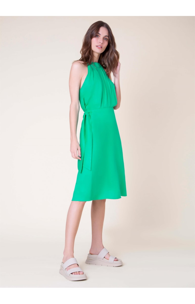 Saia Midi Maisha Verde Agua