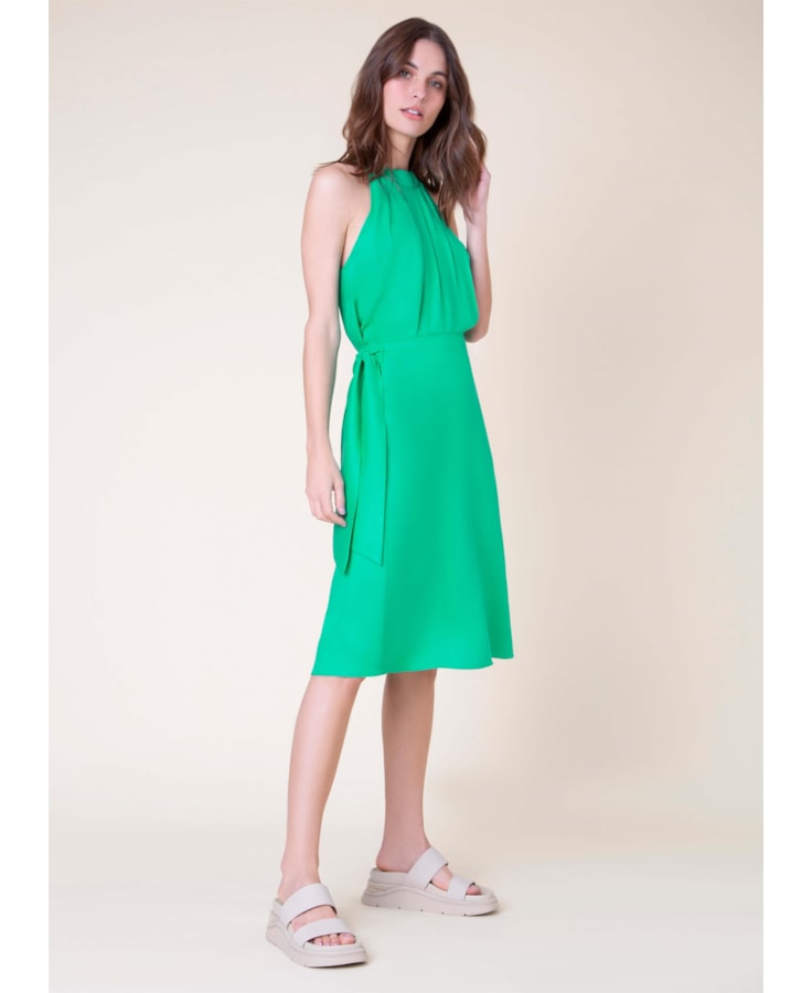 Saia Midi Maisha Verde Agua