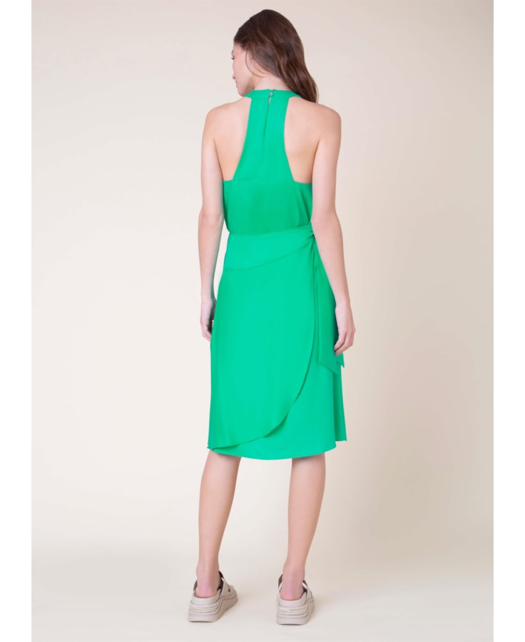 Saia Midi Maisha Verde Agua