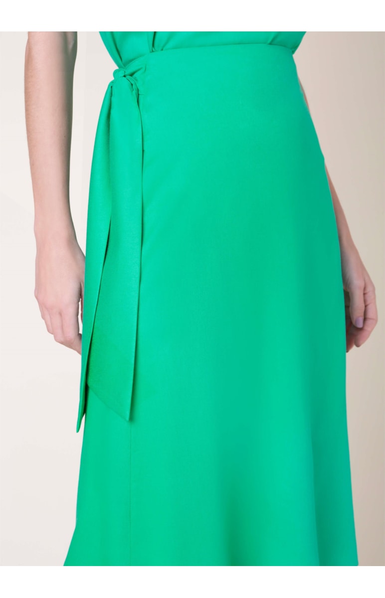 Saia Midi Maisha Verde Agua