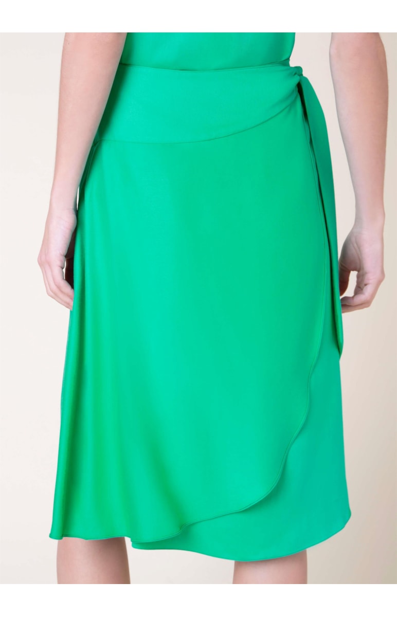 Saia Midi Maisha Verde Agua