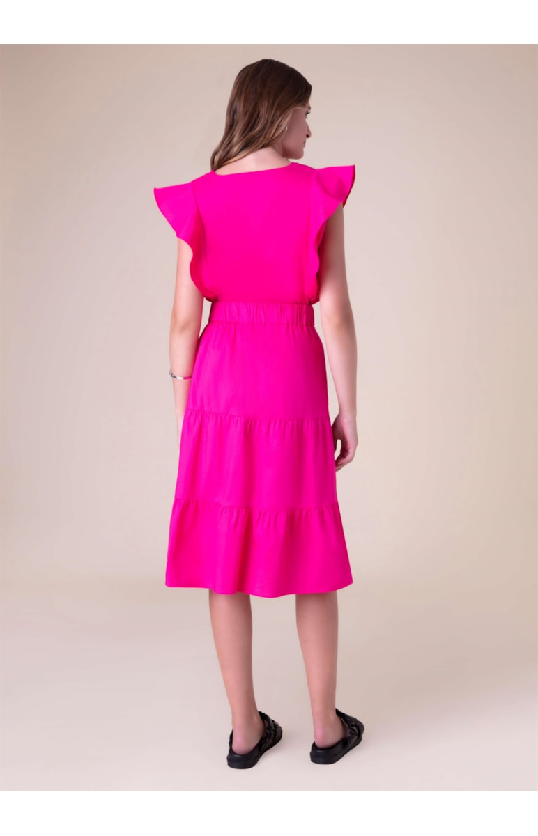 Saia Midi Paper Pink