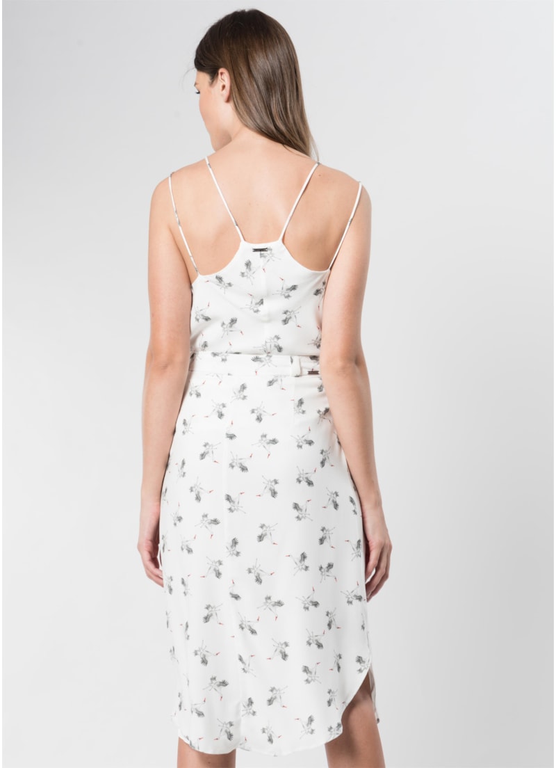 Saia Midi Pássaros Estampado