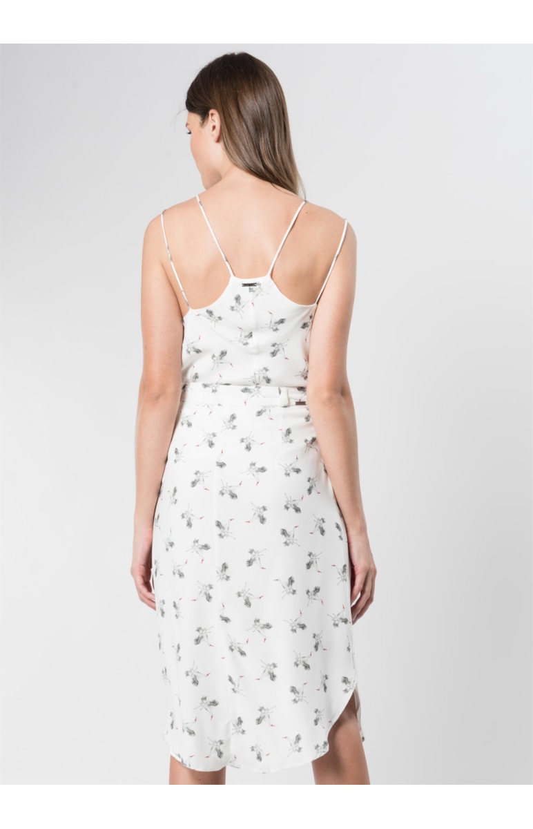 Saia Midi Pássaros Estampado