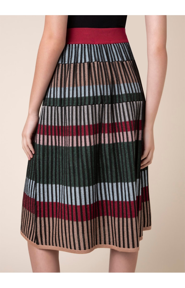 Saia Midi Tricot Vinho