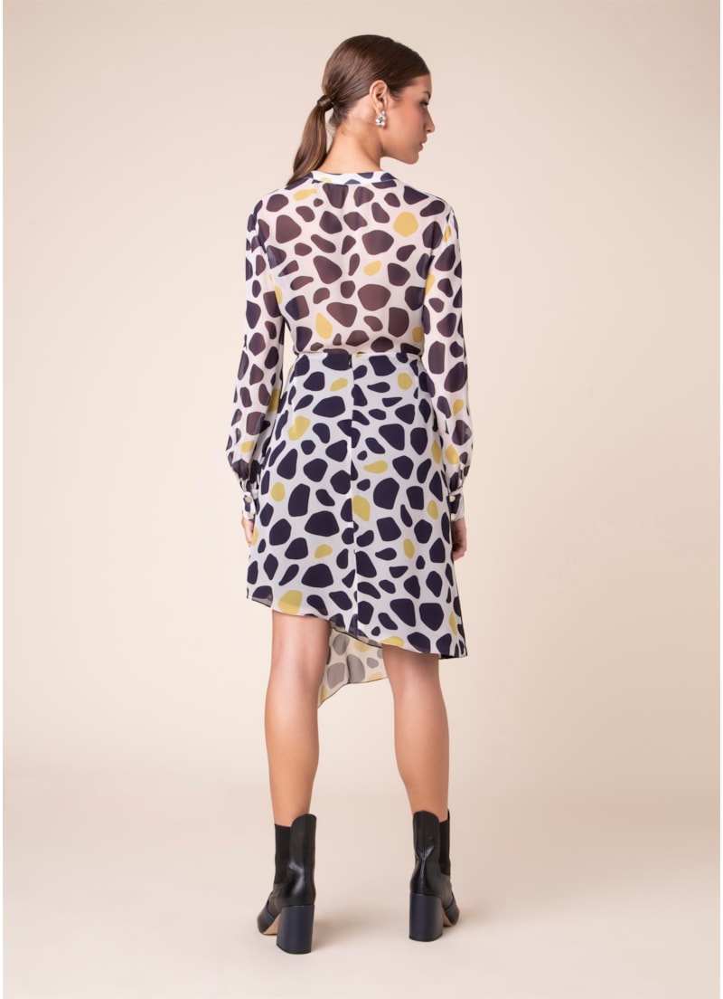 Saia Mini Camo Dots Est. Fundo Off White