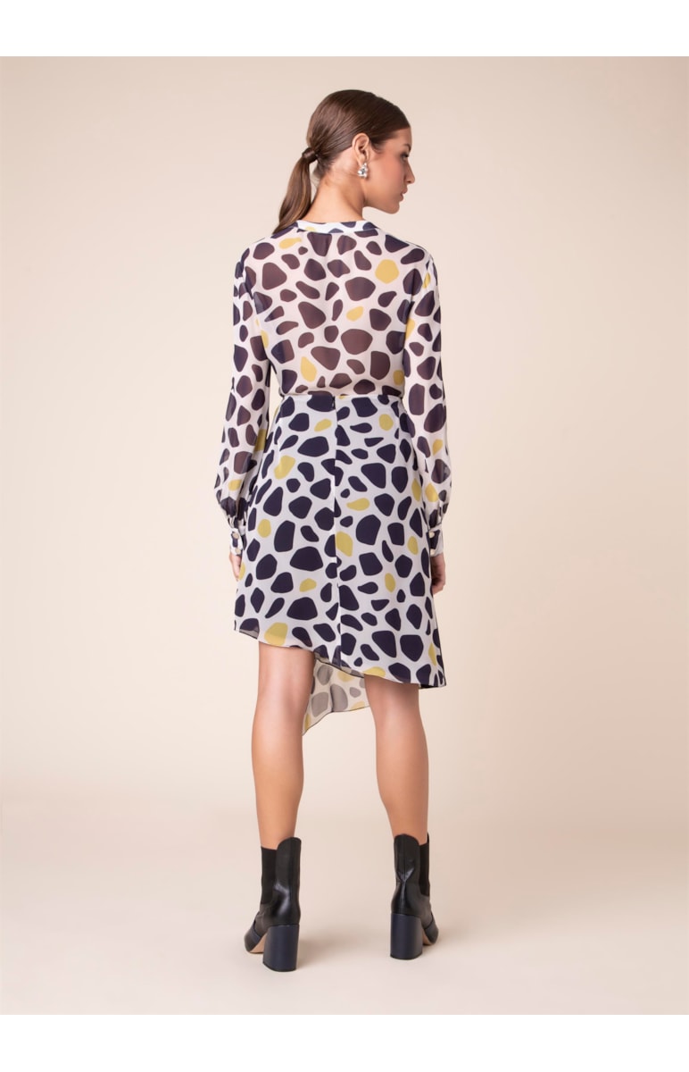 Saia Mini Camo Dots Est. Fundo Off White
