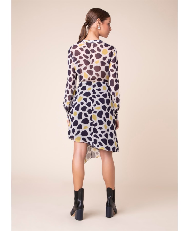 Saia Mini Camo Dots Est. Fundo Off White