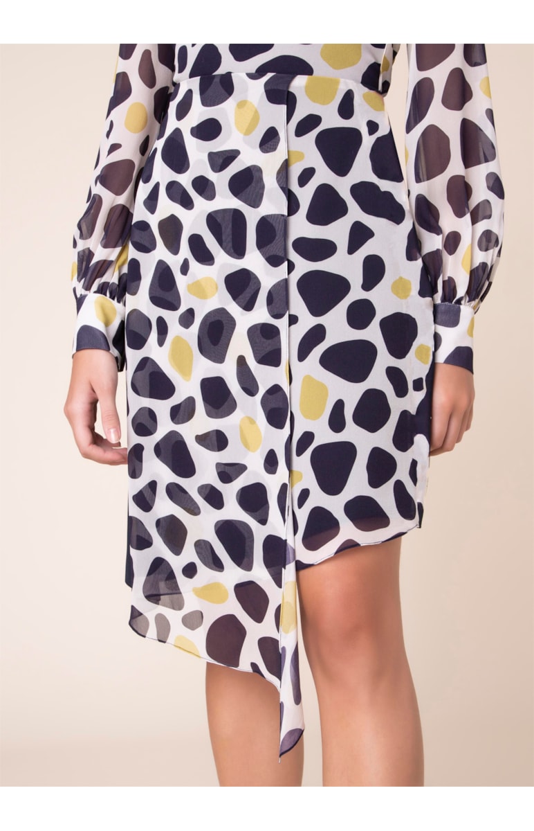 Saia Mini Camo Dots Est. Fundo Off White