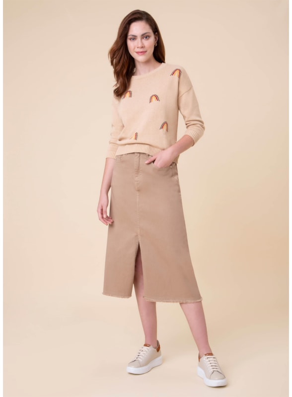 Saia Original Color Midi Camel