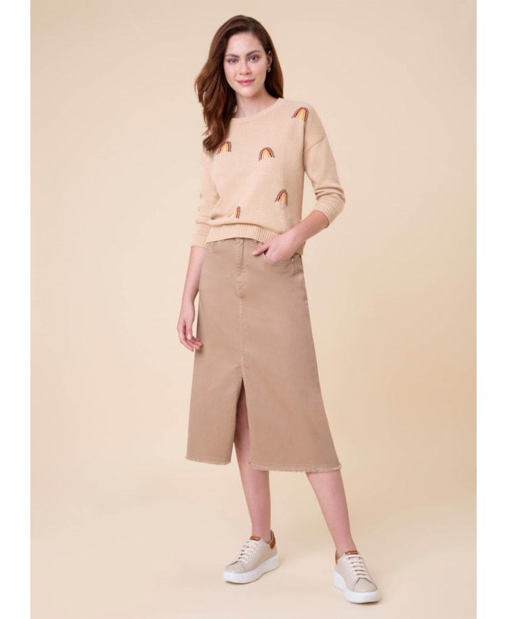 Saia Original Color Midi Camel