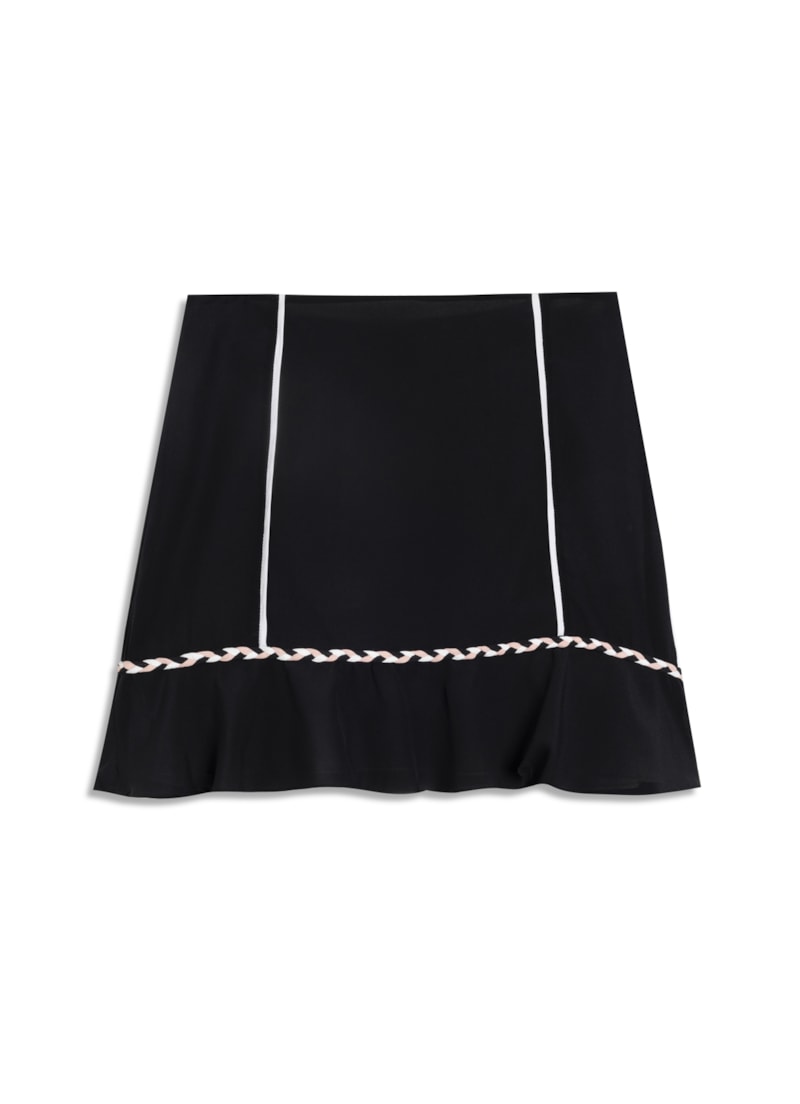 Saia Trancinha Seda Preto