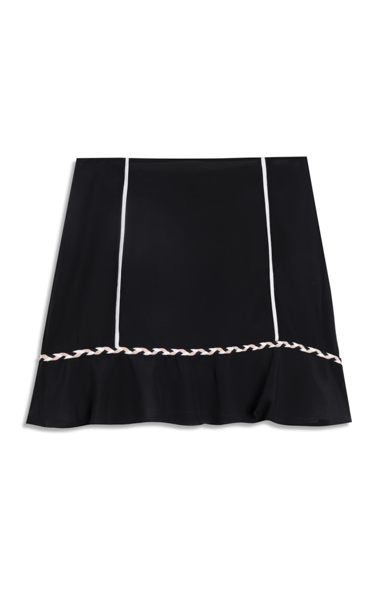 Saia Trancinha Seda Preto