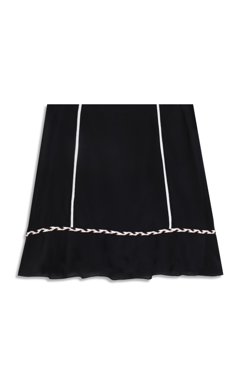 Saia Trancinha Seda Preto