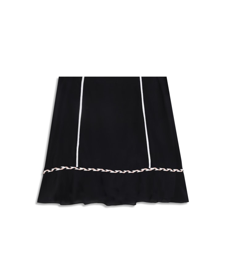 Saia Trancinha Seda Preto
