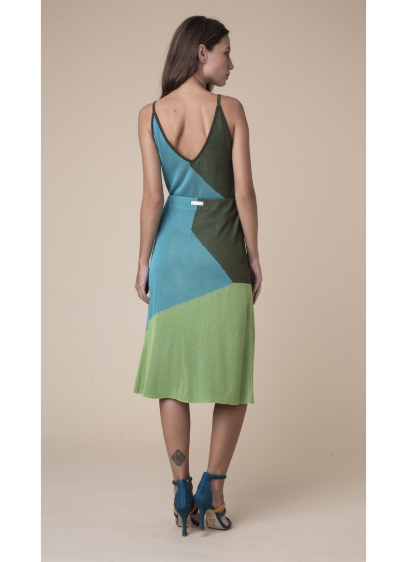 Saia Tricolor Tricot Pistache