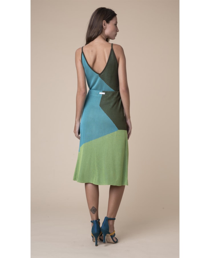 Saia Tricolor Tricot Pistache