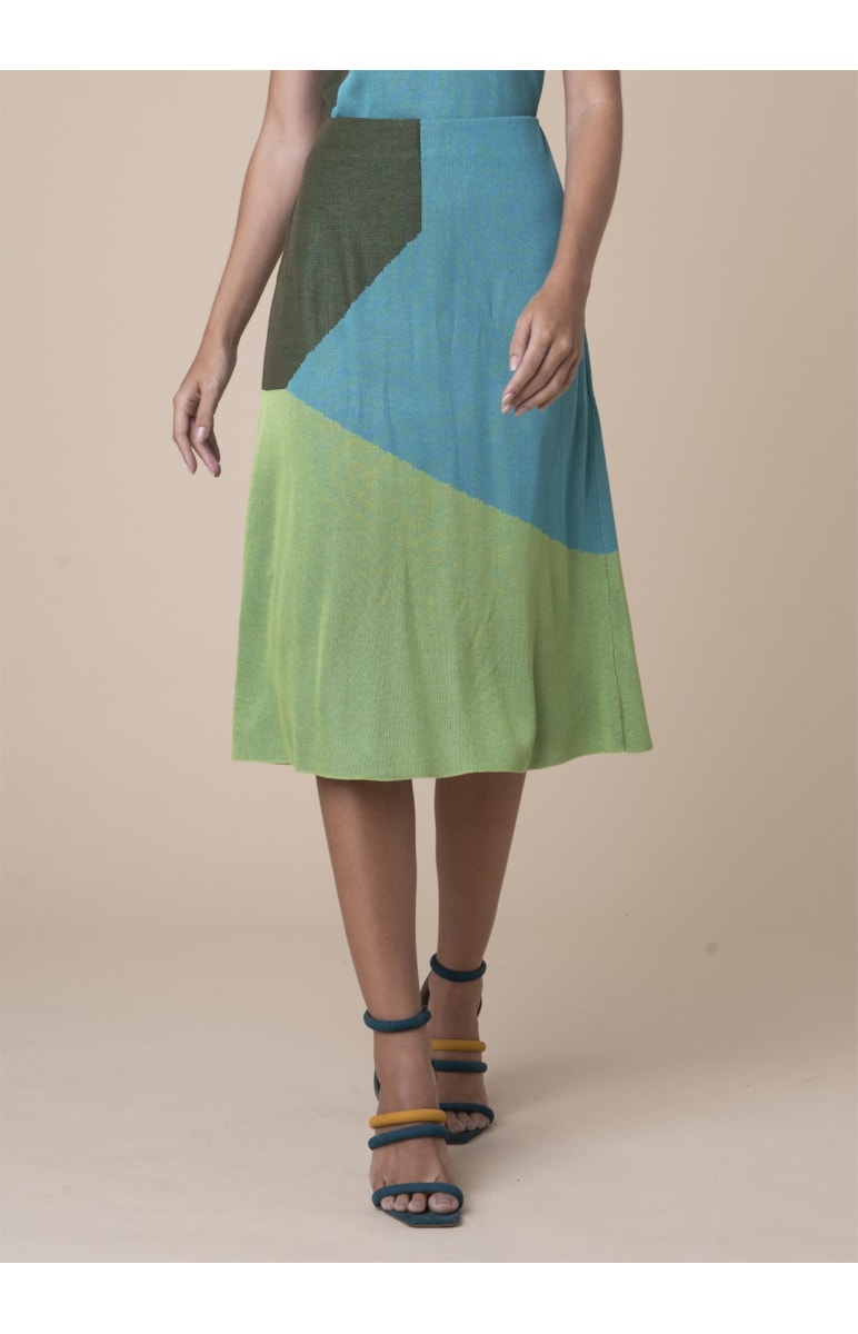 Saia Tricolor Tricot Pistache