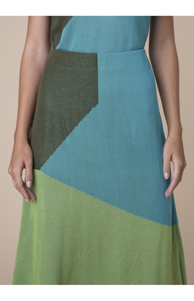 Saia Tricolor Tricot Pistache